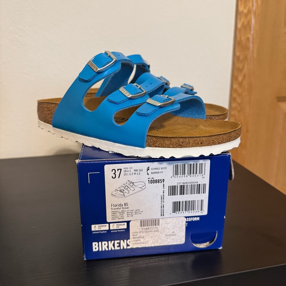 Birkenstock Blue Sandals Comfortable Casual Footwear
